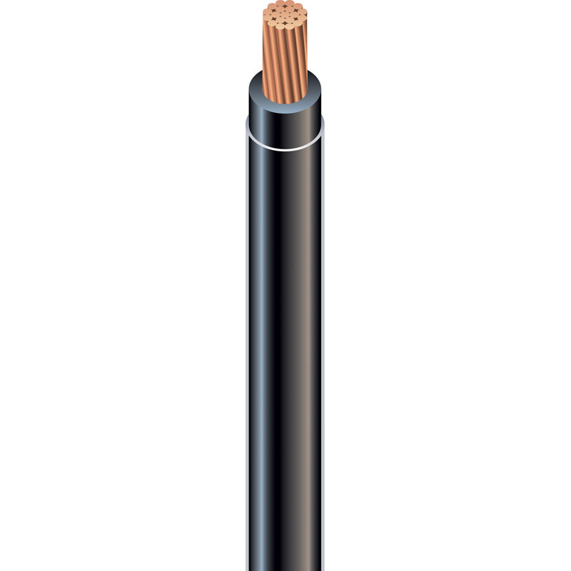 Southwire 500 ft. 12/1 THHN Stranded Wire Black - Sold by the foot