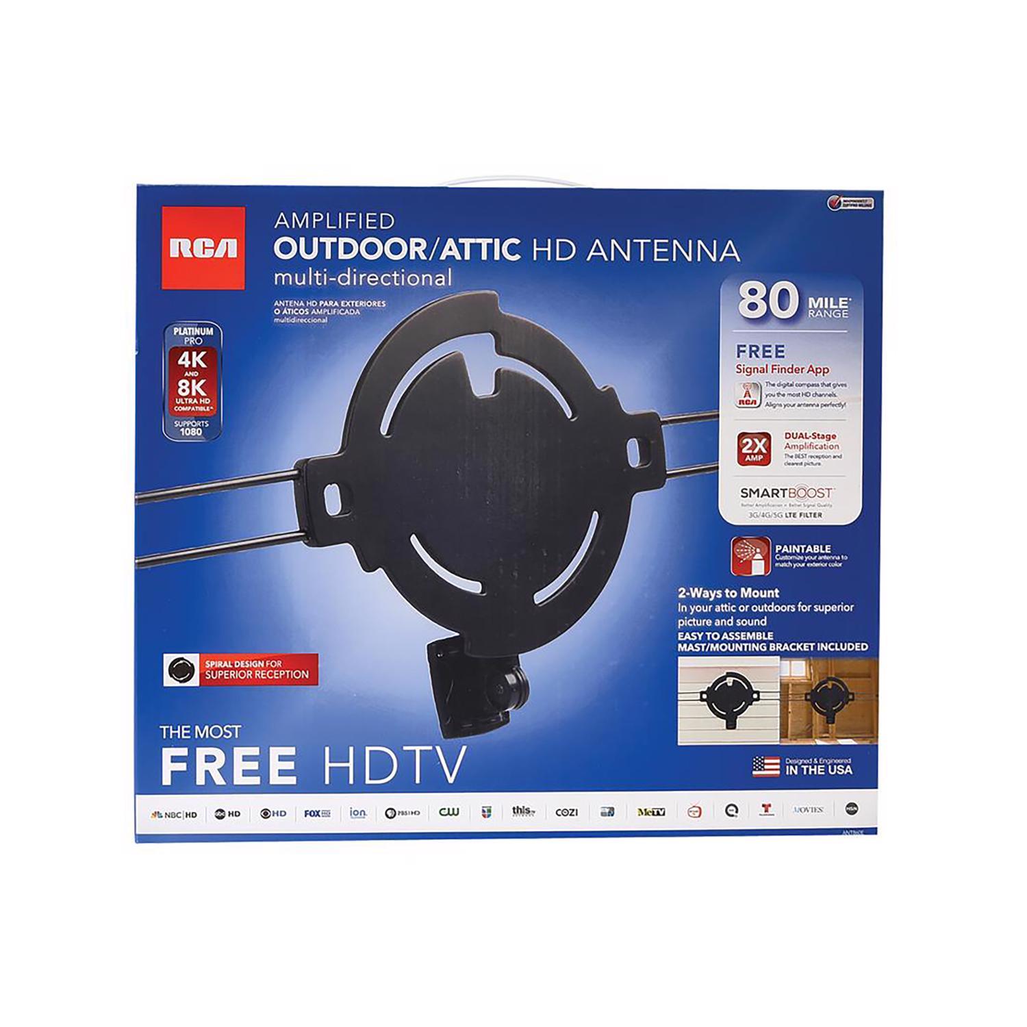 RCA Outdoor HDTV Rooftop/Attic Antenna 1 pk