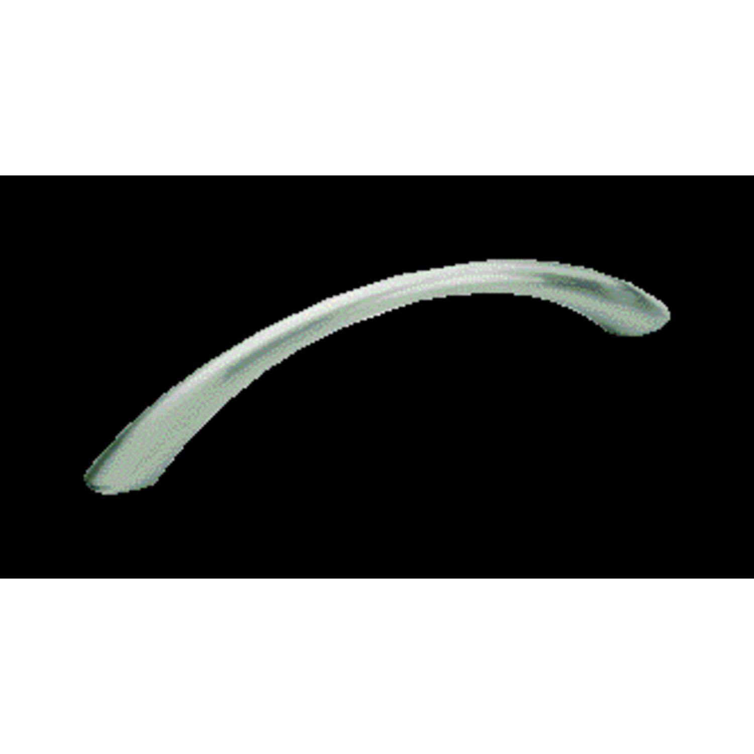 Amerock Contemporary Arch Cabinet Pull 3-3/4 in. Satin Nickel Silver 10 pk