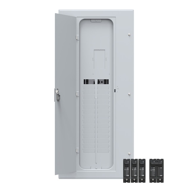 ABB ReliaHome P-Series 200 -Amp 30 -Spaces 60 -Circuit Indoor Main Breaker Plug-On Neutral Load Center (Value Pack)