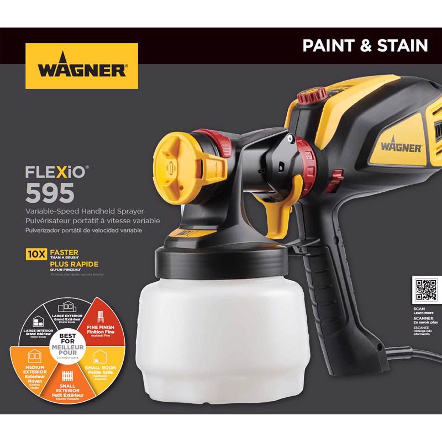 Wagner Flexio 595 6 psi Metal HVLP Paint Sprayer