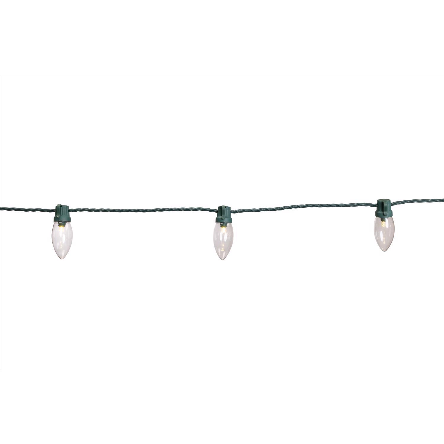 Celebrations Classic LED C9 Warm White 25 ct String Christmas Lights 16 ft.