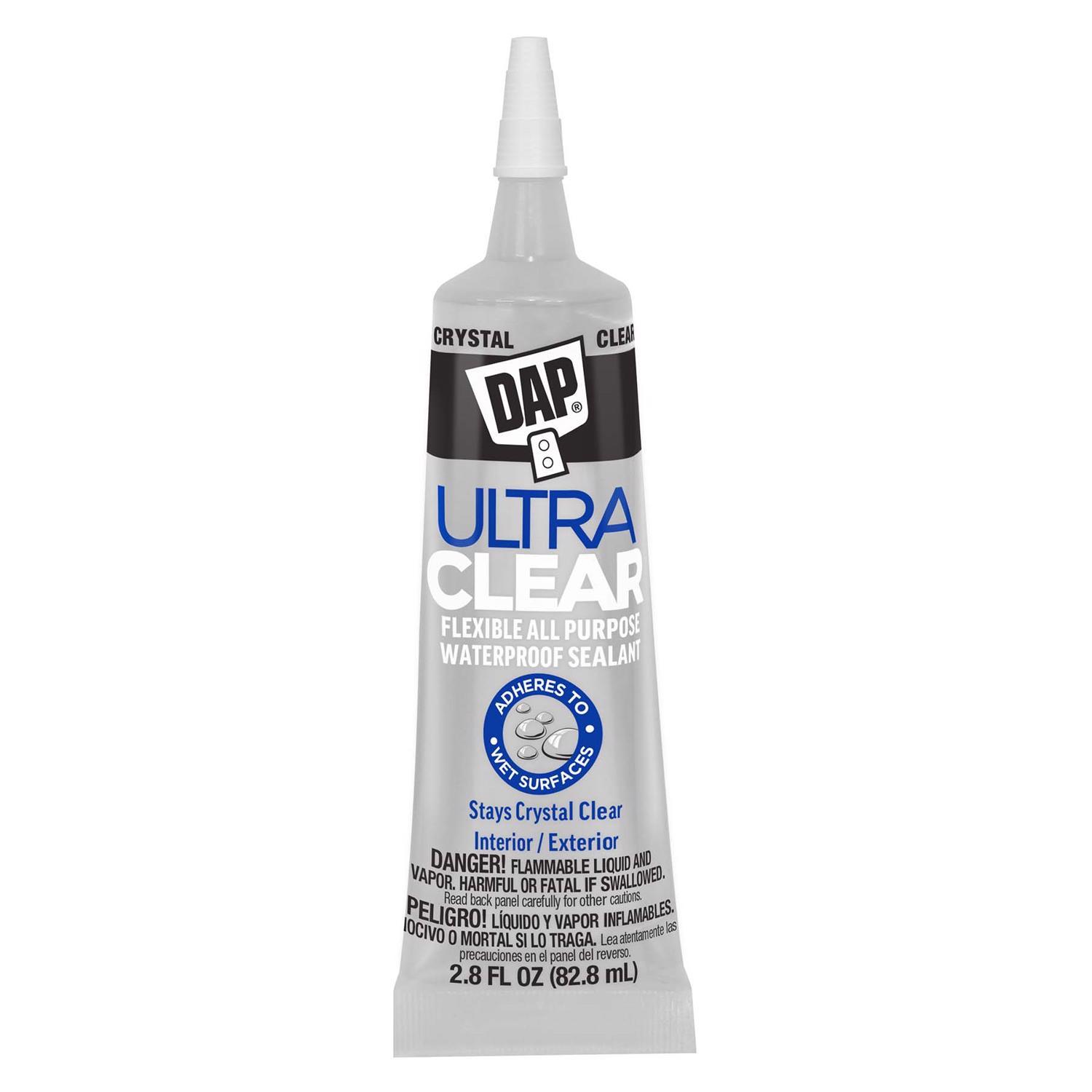 DAP Ultra Clear Silicone All Purpose Waterproof Sealant 2.8 fl. oz.