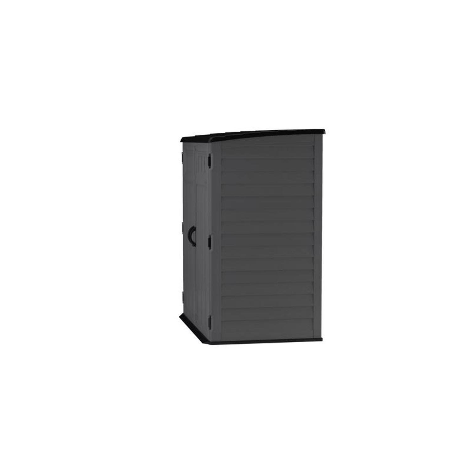 Suncast XL Vertical 5 ft. x 3 ft. Resin Vertical Pent Storage Shed with Floor Kit