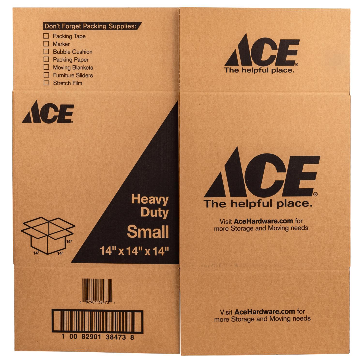 Ace 14 in. H X 14 in. W X 14 in. L Cardboard Corrugated Box 1 pk