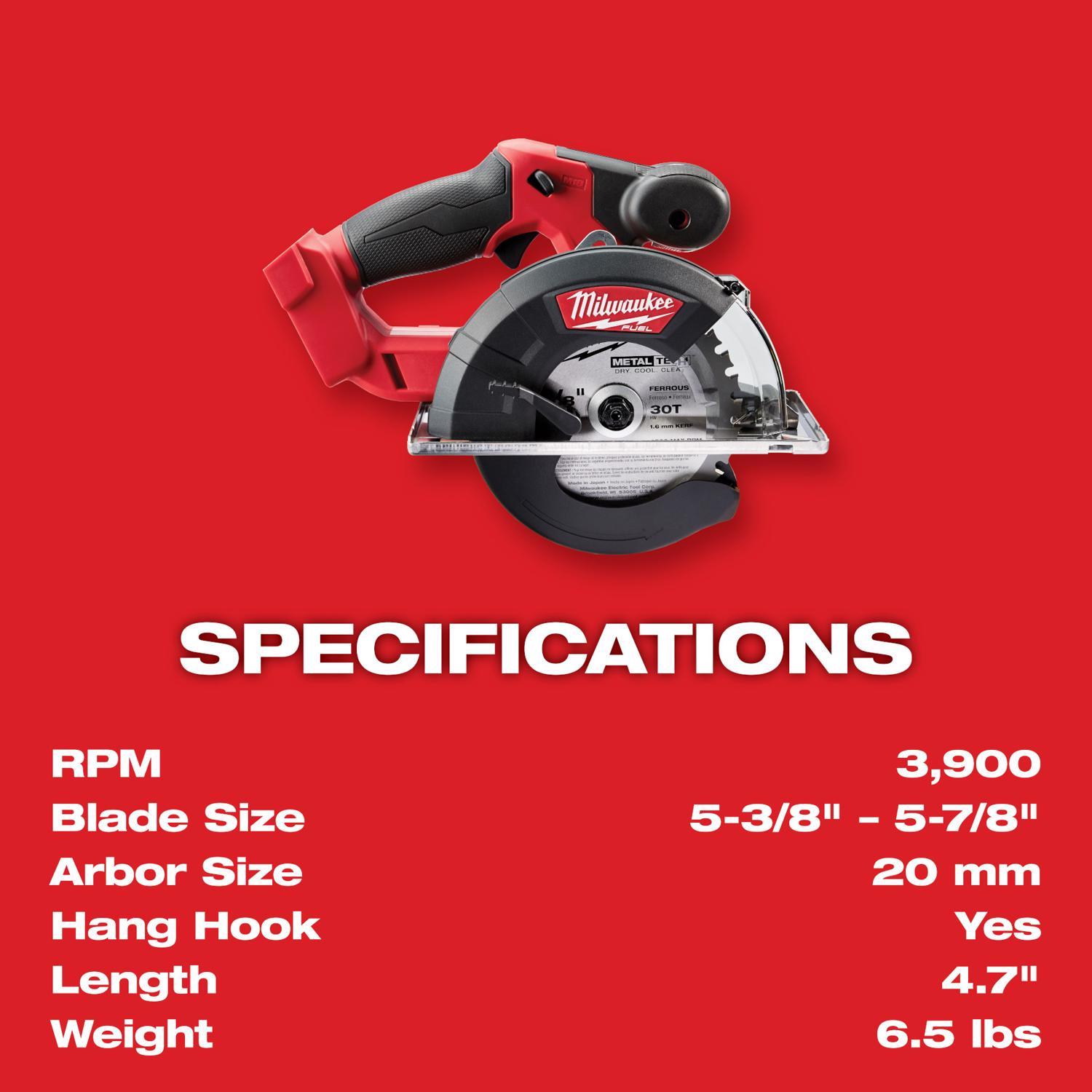 Milwaukee M18 FUEL M18 5-3/8 in. Cordless Brushless Circular Saw Tool Only