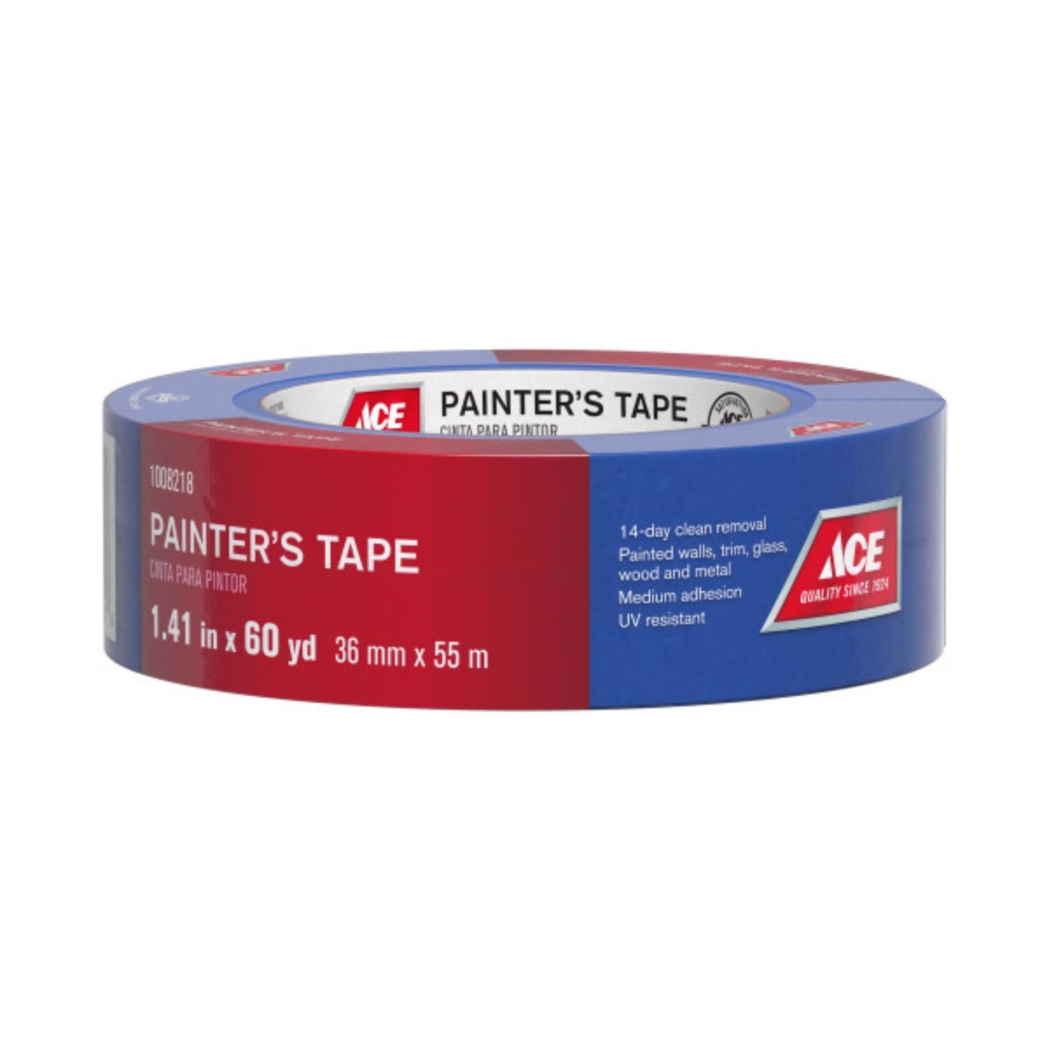 Ace Clean Release 1.41 in. W X 60 yd L Blue Medium Strength Painter's Tape 1 pk