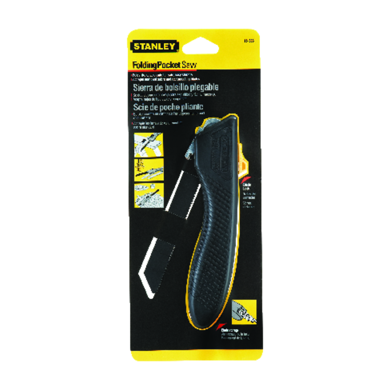 Stanley 6 in. Carbon Steel Folding Pocket Saw 9 TPI 1 pc