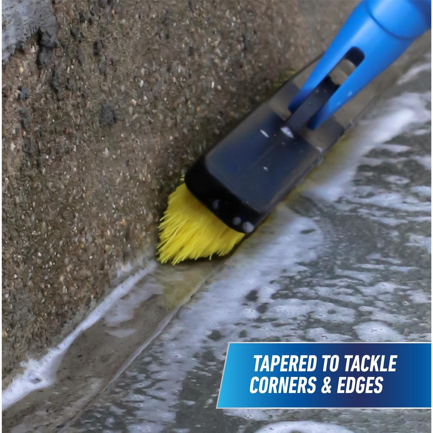 Unger 5.5 in. W Medium Bristle Plastic Handle Grout Brush