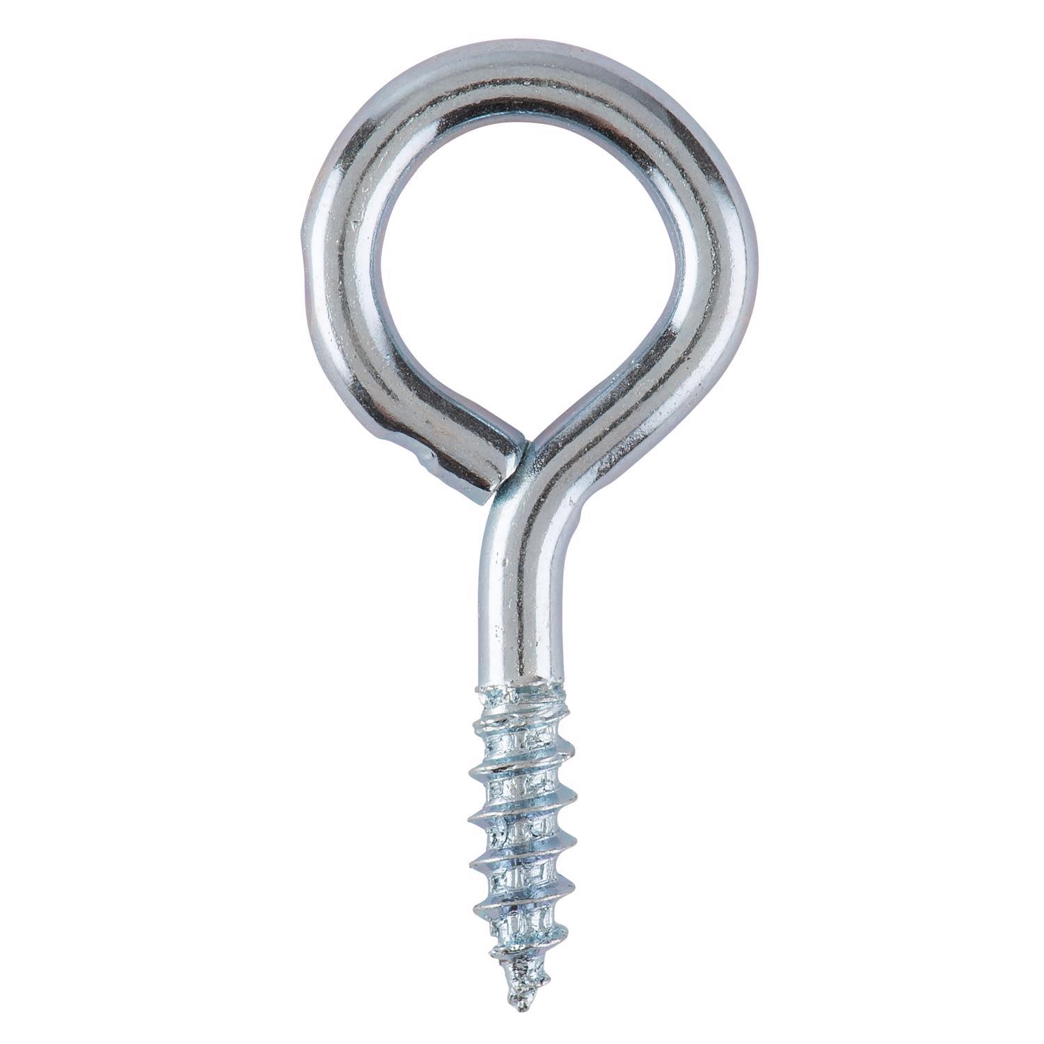 Ace 1/8 in. D X 1-1/8 in. L Zinc-Plated Steel Screw Eye 35 lb. cap. 10 pk