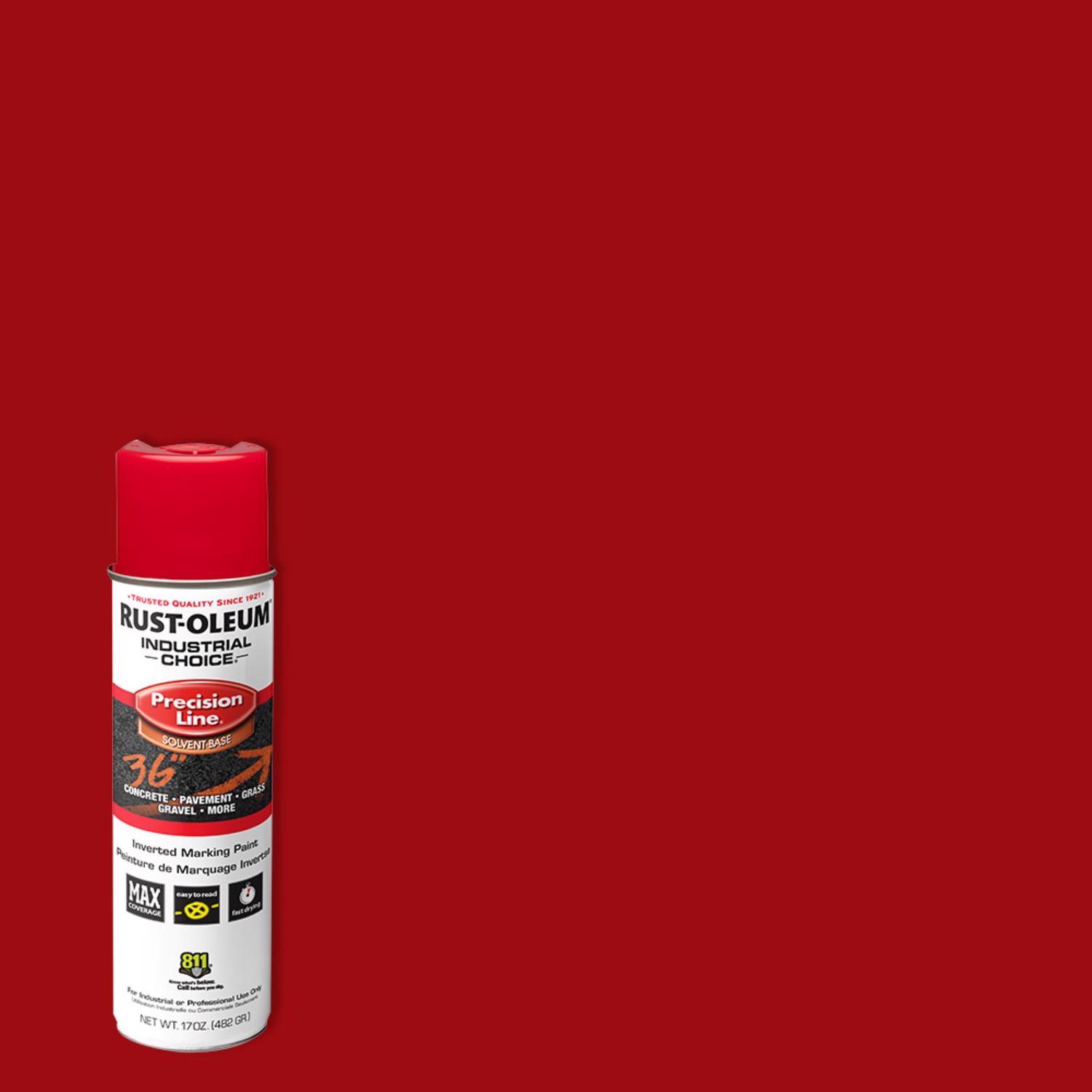 Rust-Oleum Industrial Choice Red Inverted Marking Paint 17 oz