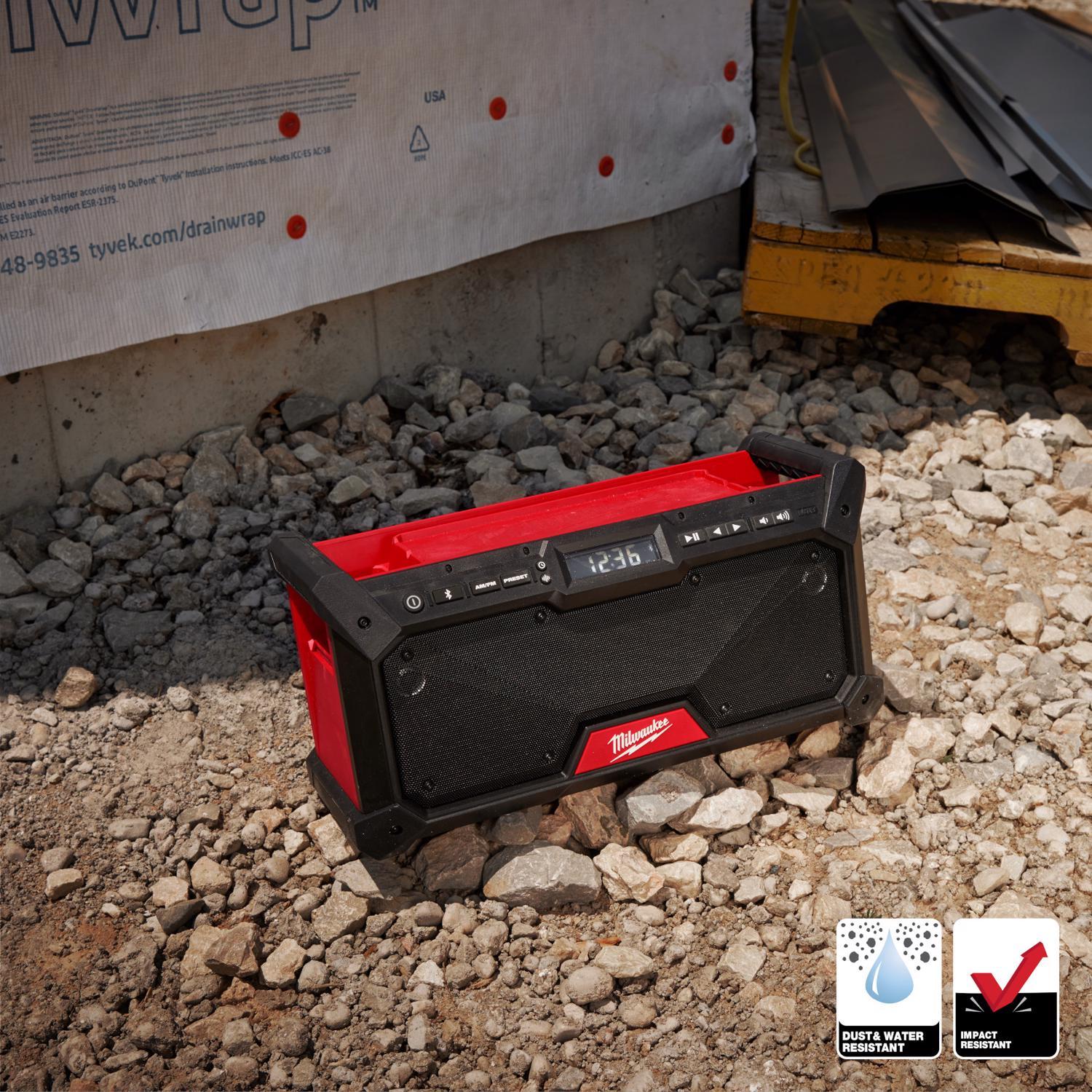 Milwaukee M18 Wireless Bluetooth Weather Resistant Jobsite Radio