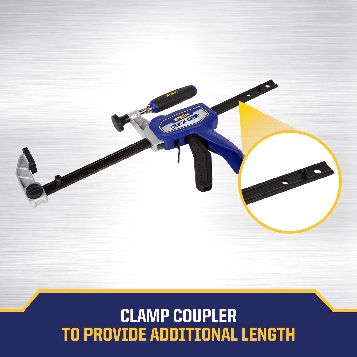 Irwin Quick-Grip Composite Medium Duty Hybrid Clamp Blue 1 pc