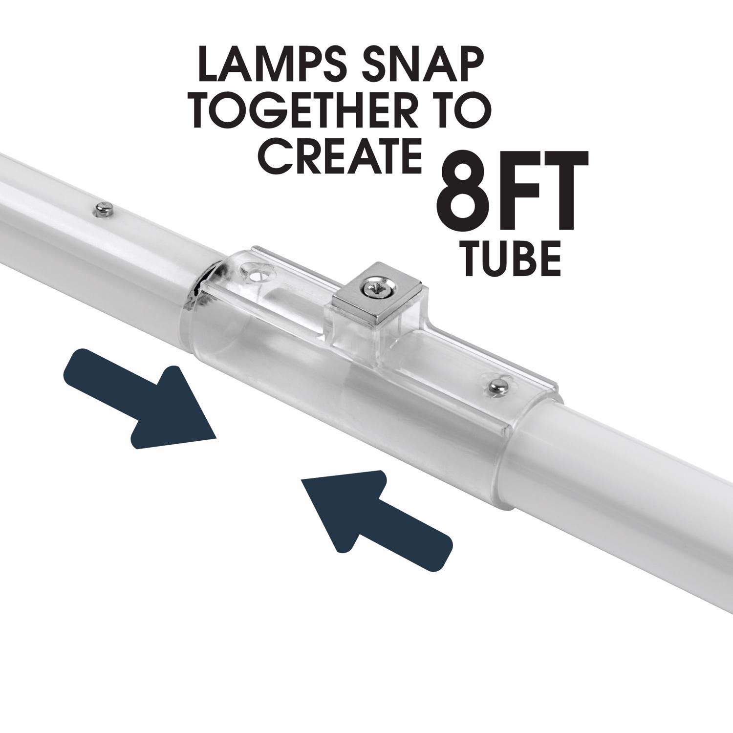 Feit Linear T8/T12 Daylight 93.3 in. 1 Pin Linear LED Tube Light Bulb 59 Watt Equivalence 1 pk
