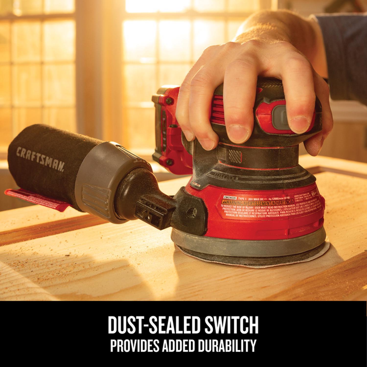 Craftsman V20 Cordless 5 in. Random Orbit Sander Tool Only