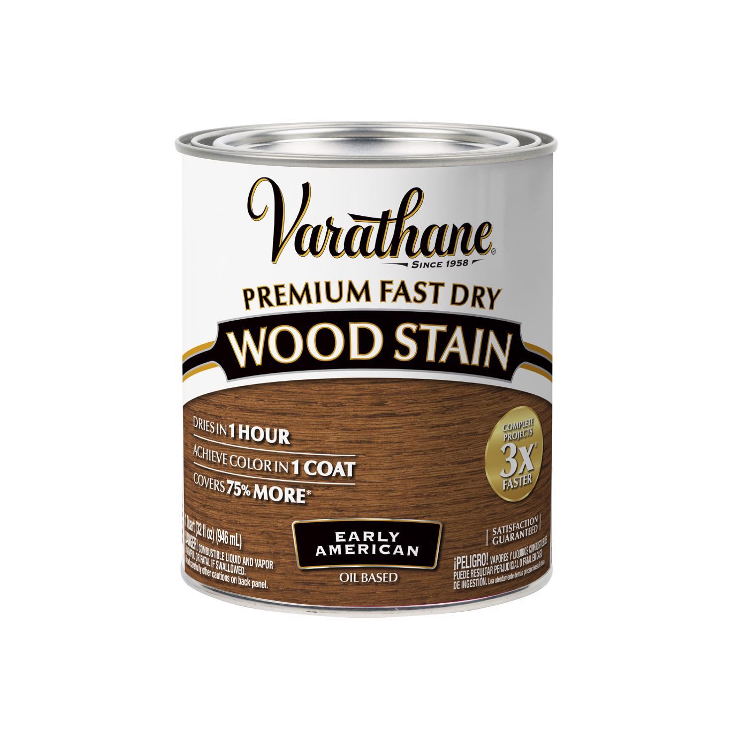 Varathane Premium Early American Oil-Based Fast Dry Wood Stain 1 qt