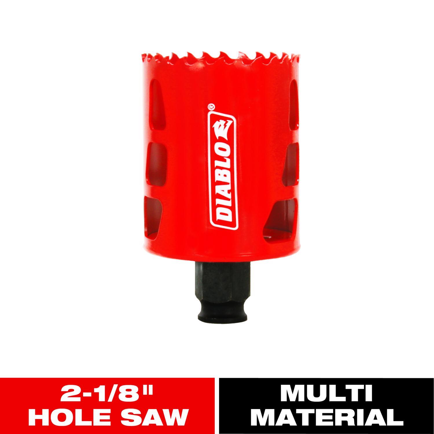 Diablo Snap-Lock Plus 2-1/8 in. Bi-Metal 2-3/8 in. L Hole Saw Arbor Included