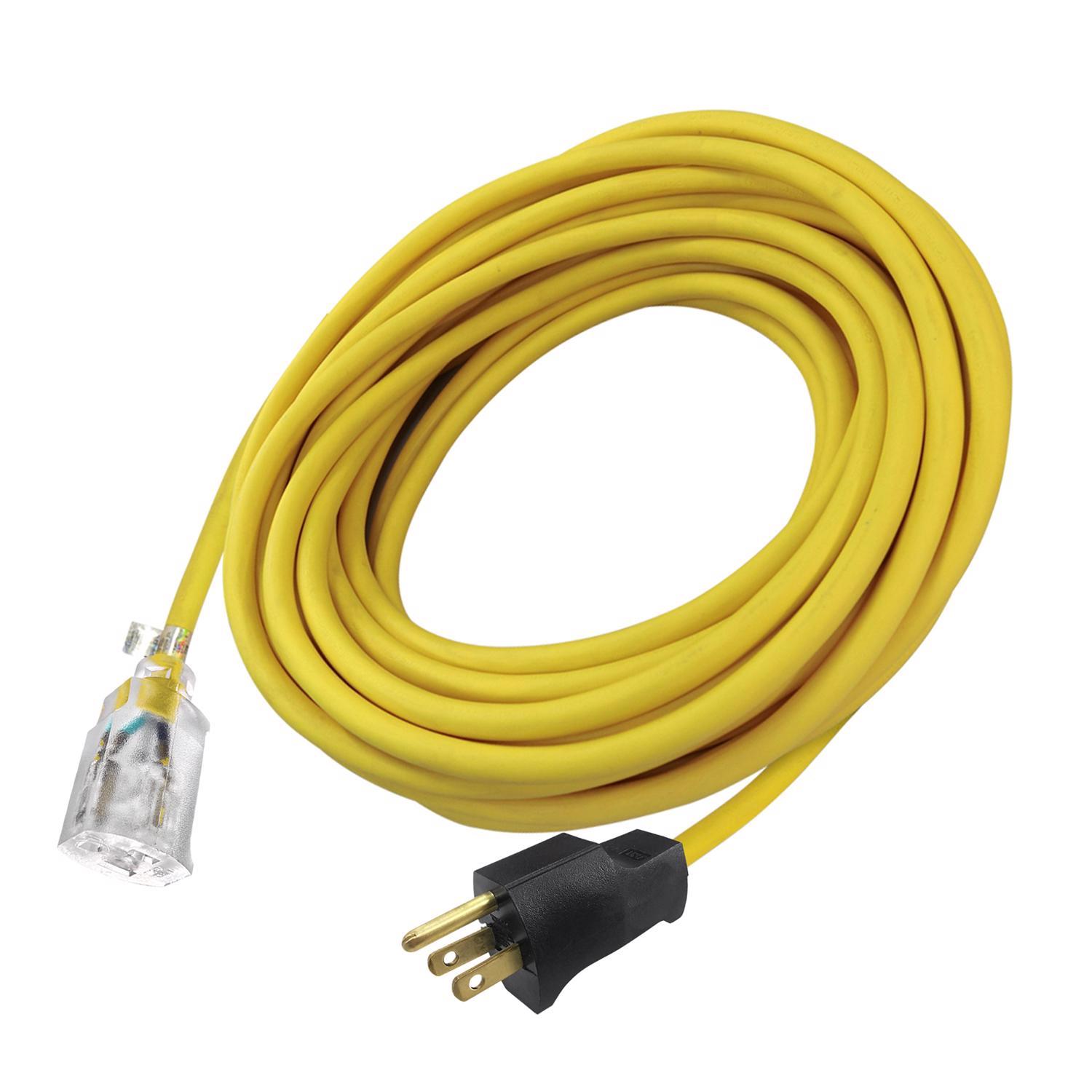 Ace Indoor or Outdoor 50 ft. L Yellow Extension Cord 12/3 SJTW