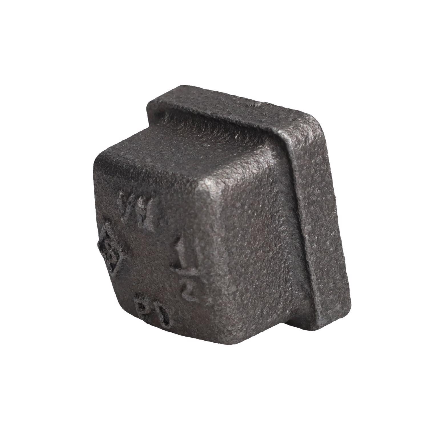 STZ Industries 1/2 in. FIP each Black Iron Cap