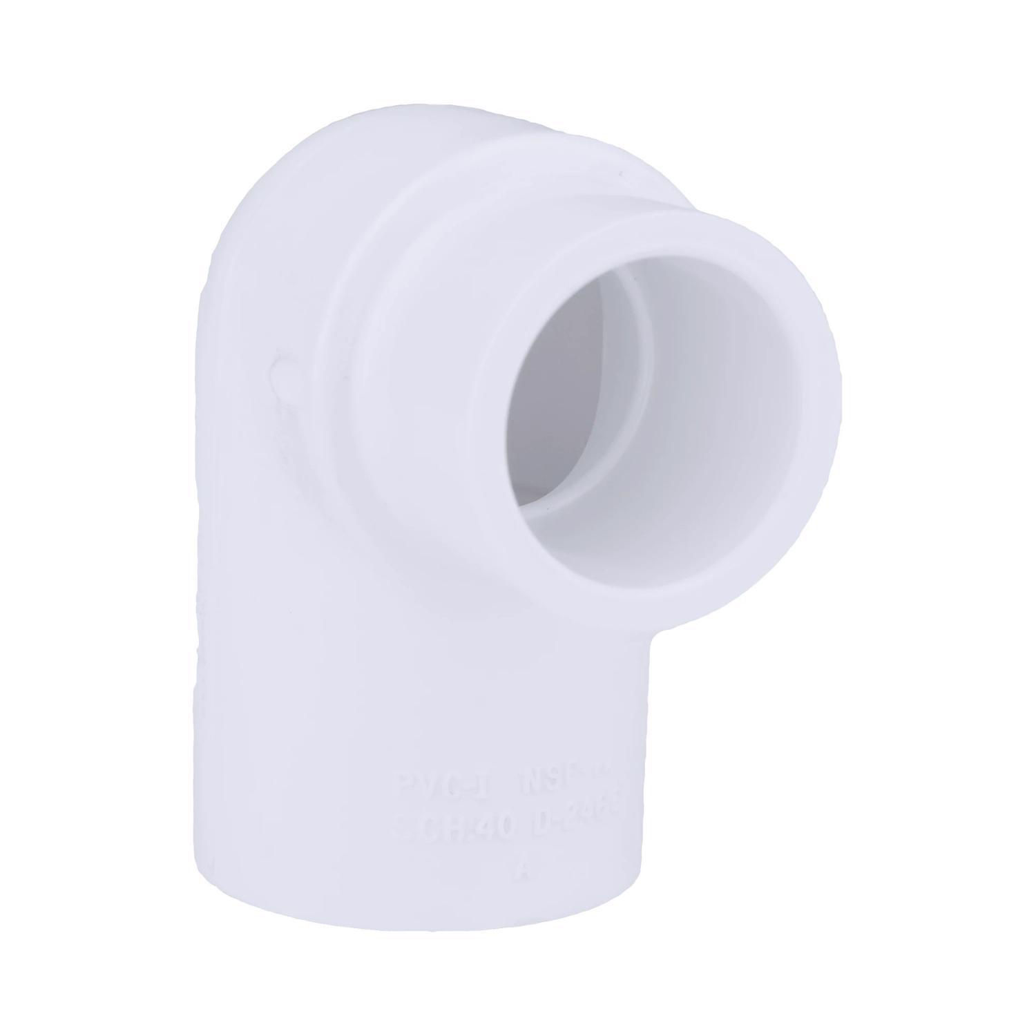 Charlotte Pipe Schedule 40 3/4 in. Slip X 1/2 in. D Slip PVC 90 Degree Elbow 1 pk