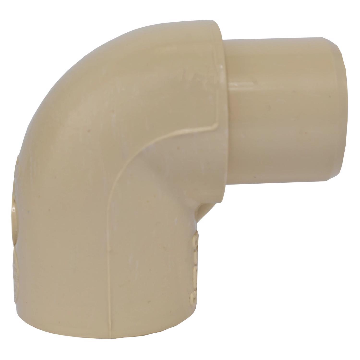 Charlotte Pipe 3/4 in. Spigot X 3/4 in. D Socket CPVC 90 Degree Street Elbow 1 pk