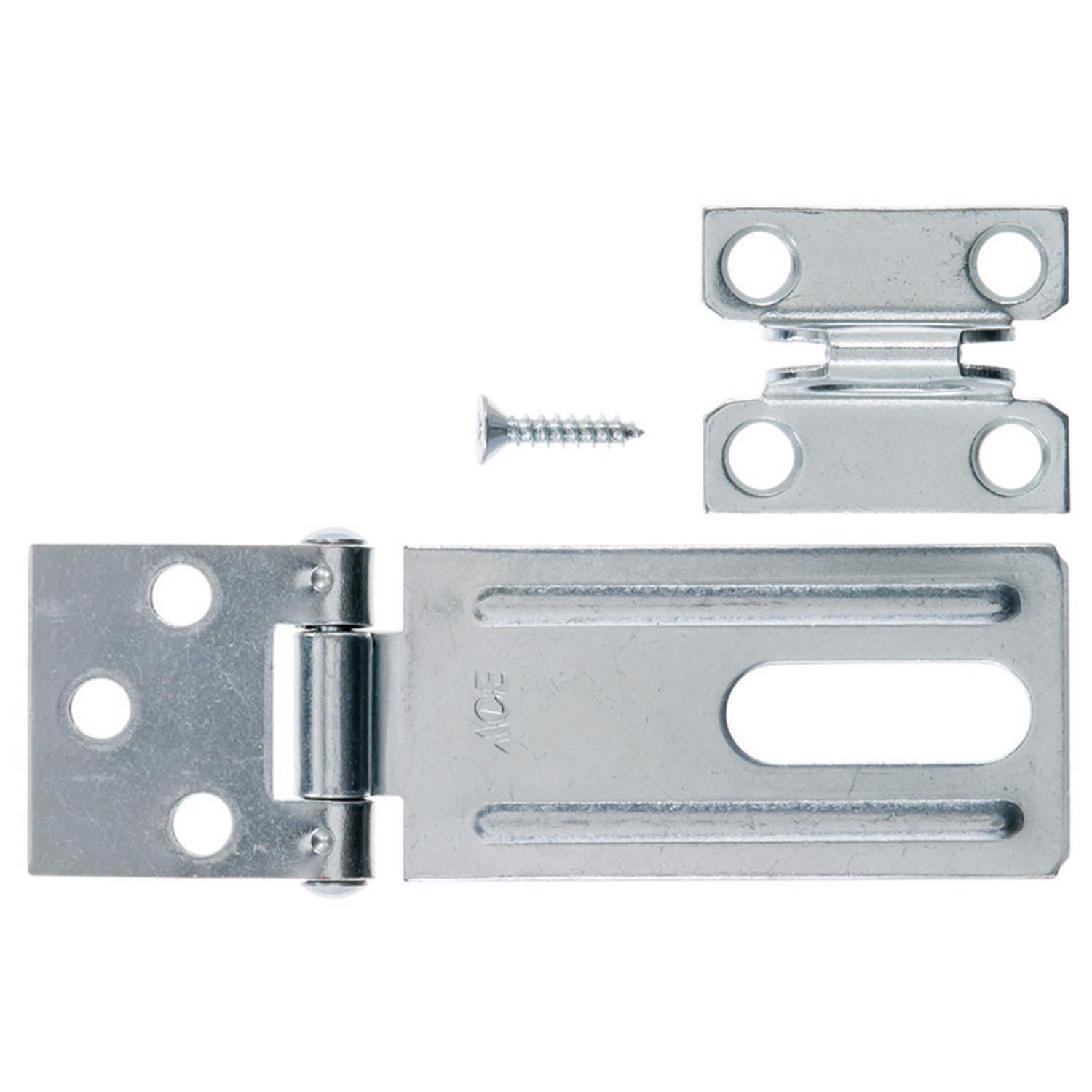 Ace Zinc 3-1/4 in. L Fixed Staple Safety Hasp 1 pk