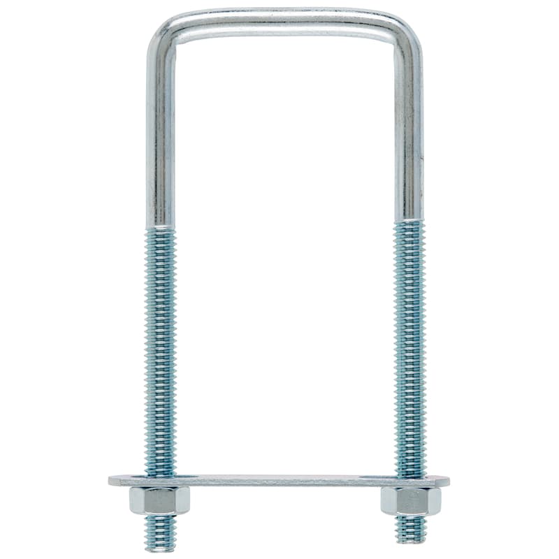 Hampton 5/16 in. X 2 in. W X 4-3/4 in. L Coarse Zinc-Plated Steel Square Bend U Bolt