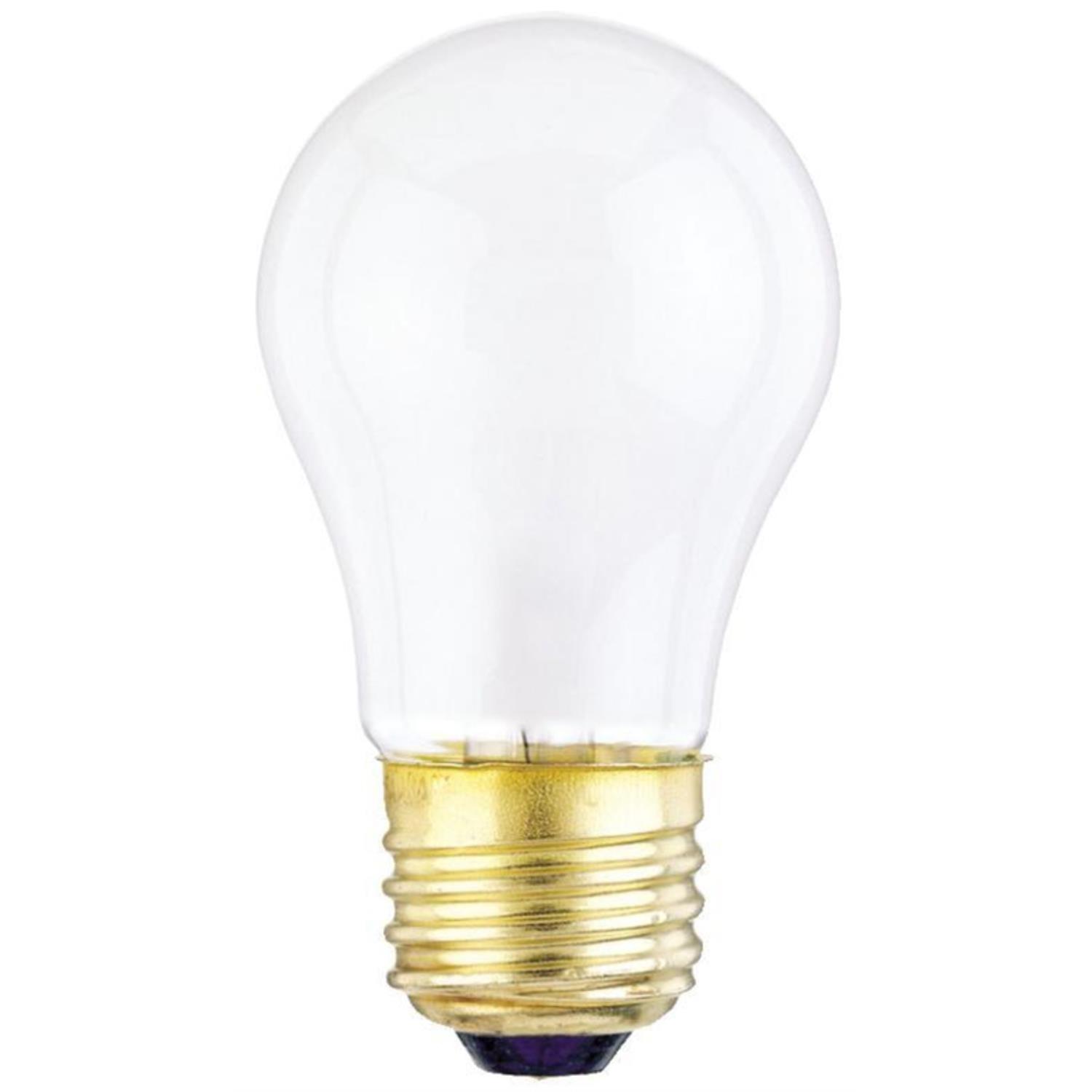 Westinghouse 15 W A15 Appliance Incandescent Bulb E26 (Medium) White 2 Pack