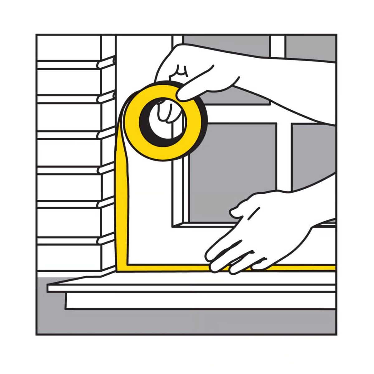 M-D Building Products Clear Polyethylene Weather Sealing Tape For Windows 300 in. L x 2 in.