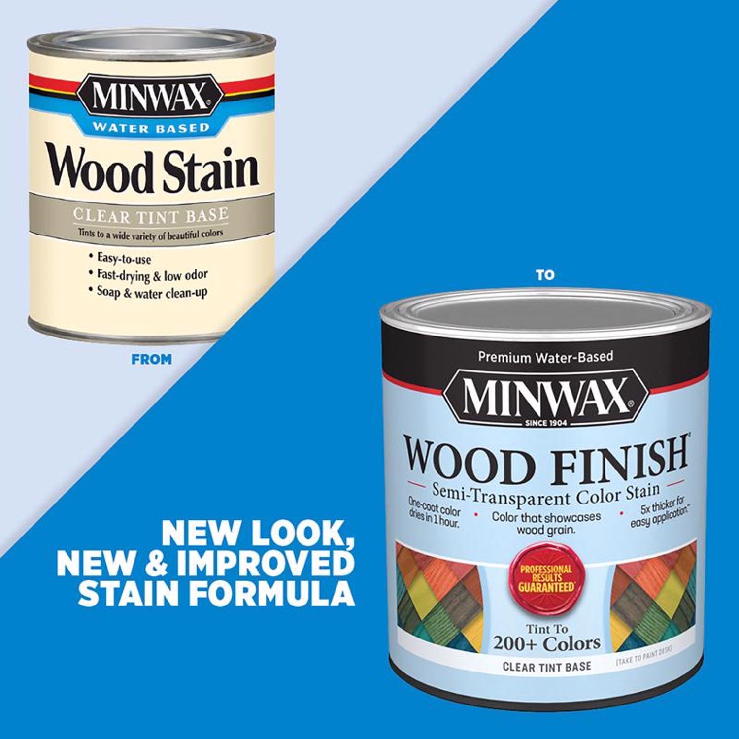 Minwax Wood Finish Water-Based Semi-Transparent Classic Gray Wood Stain 1 qt