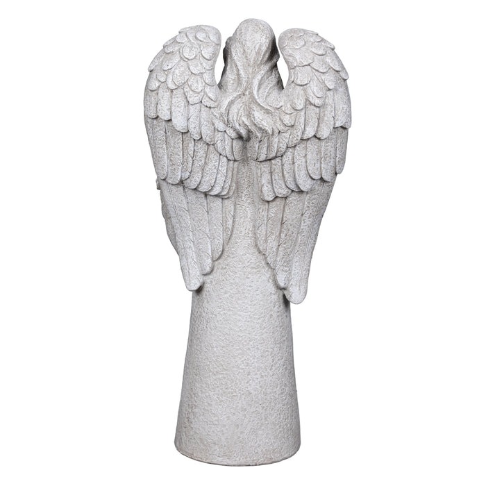 Memorial Bird Feeder, Resin Cardinal Angel, 16.5 in. height