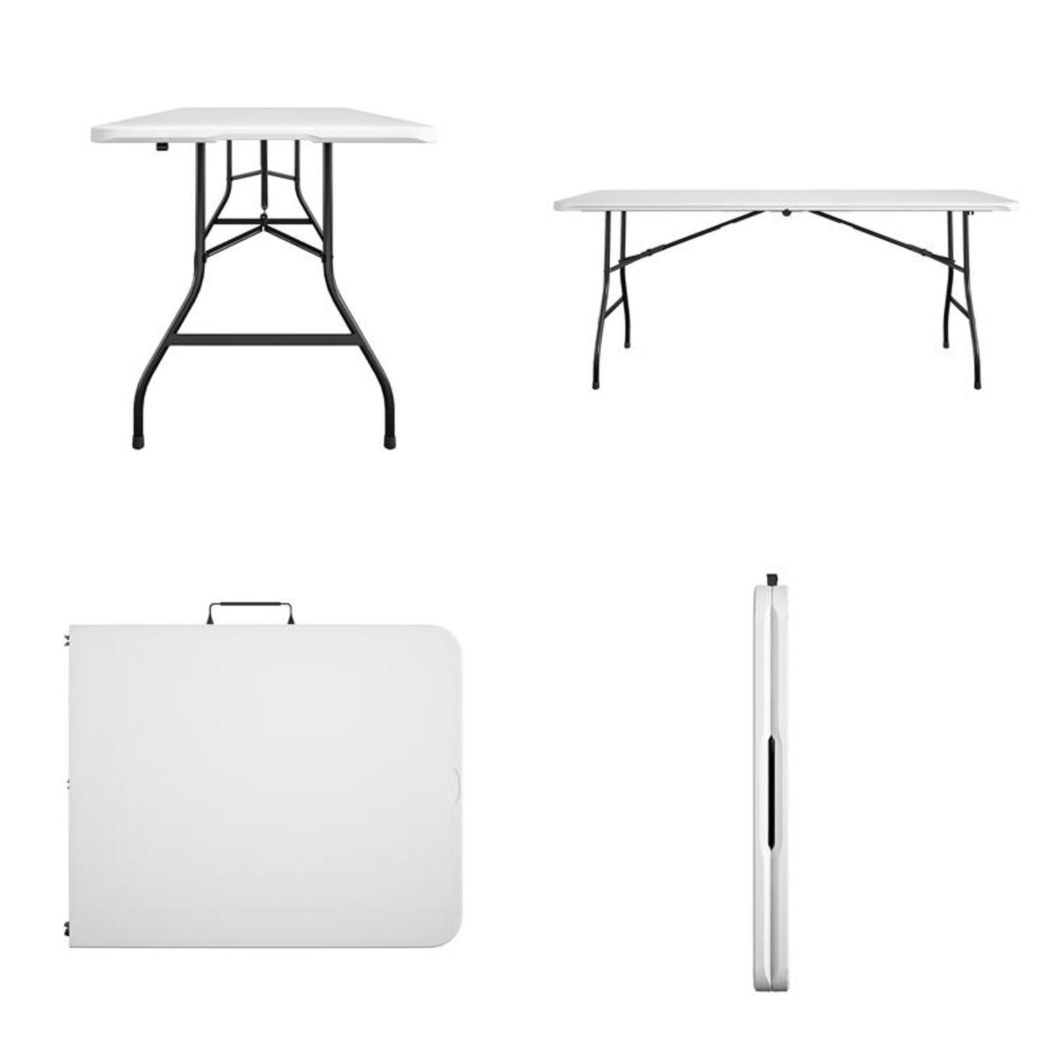 Cosco Casual 29.69 in. W X 72 in. L Rectangular Folding Buffet Table