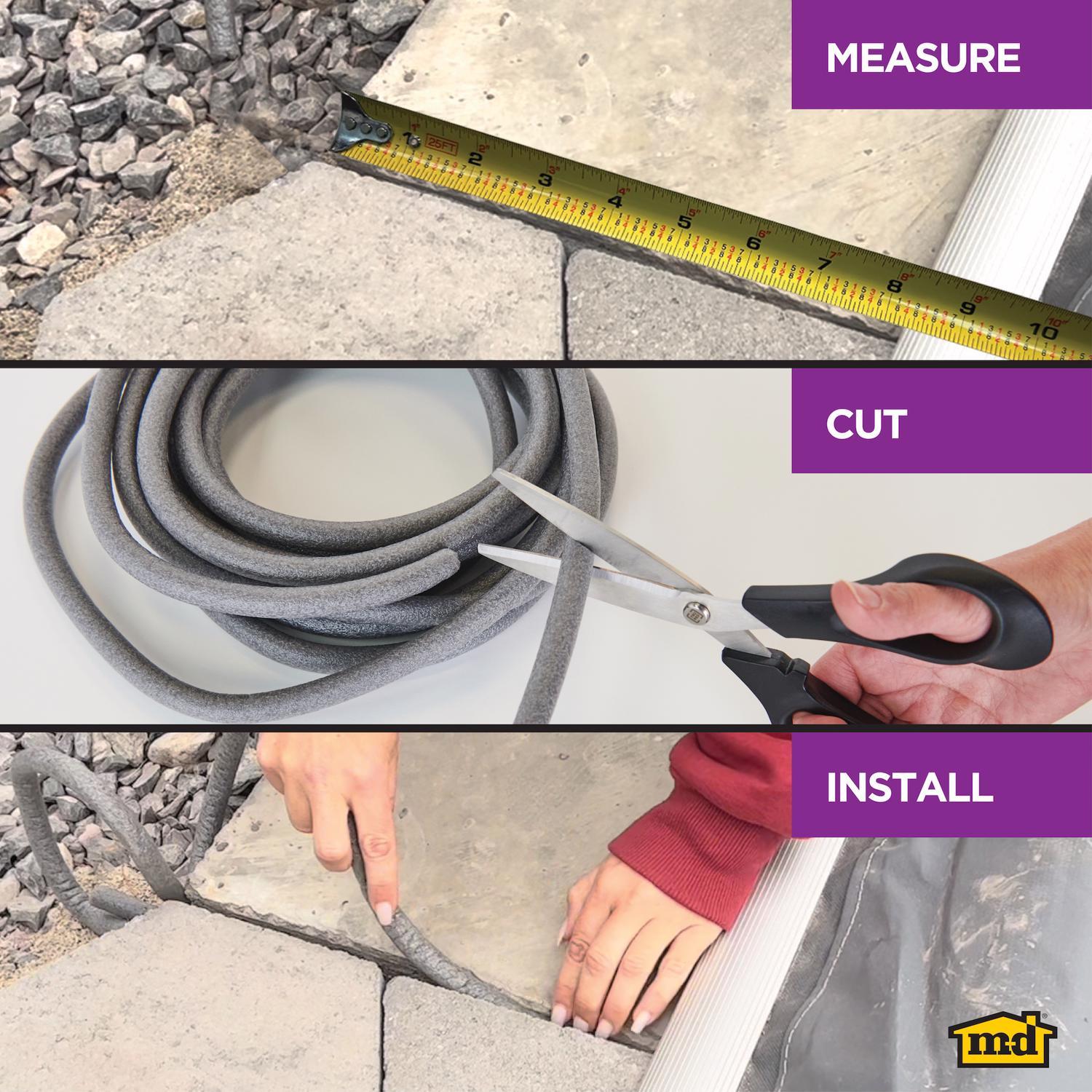 M-D Building Products Gray Foam Caulk Backer Rod For Gaps and Openings 120 in. L X 1 in.