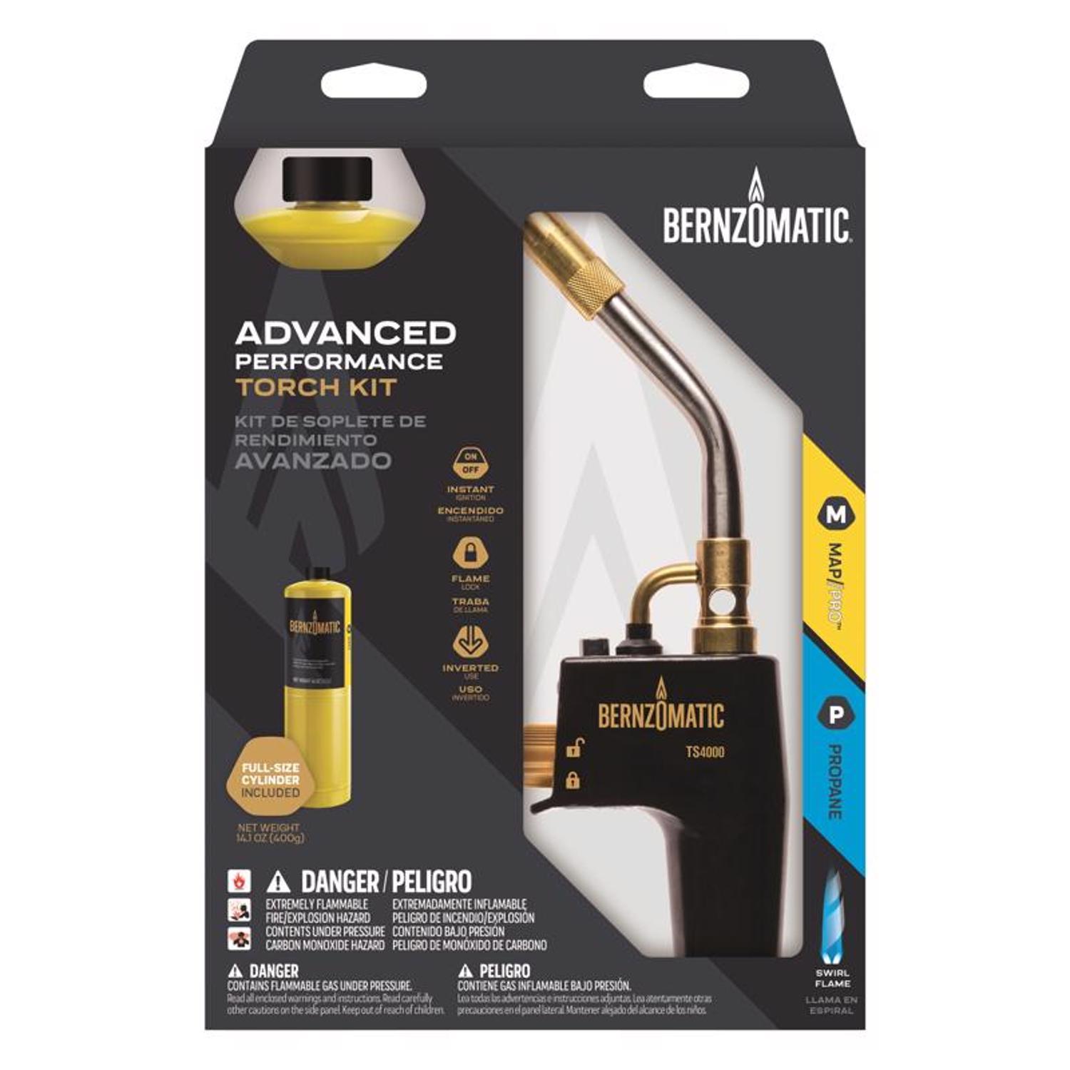 Bernzomatic MAP-Pro 14.1 oz High Heat Torch Kit 1 pc MAPP