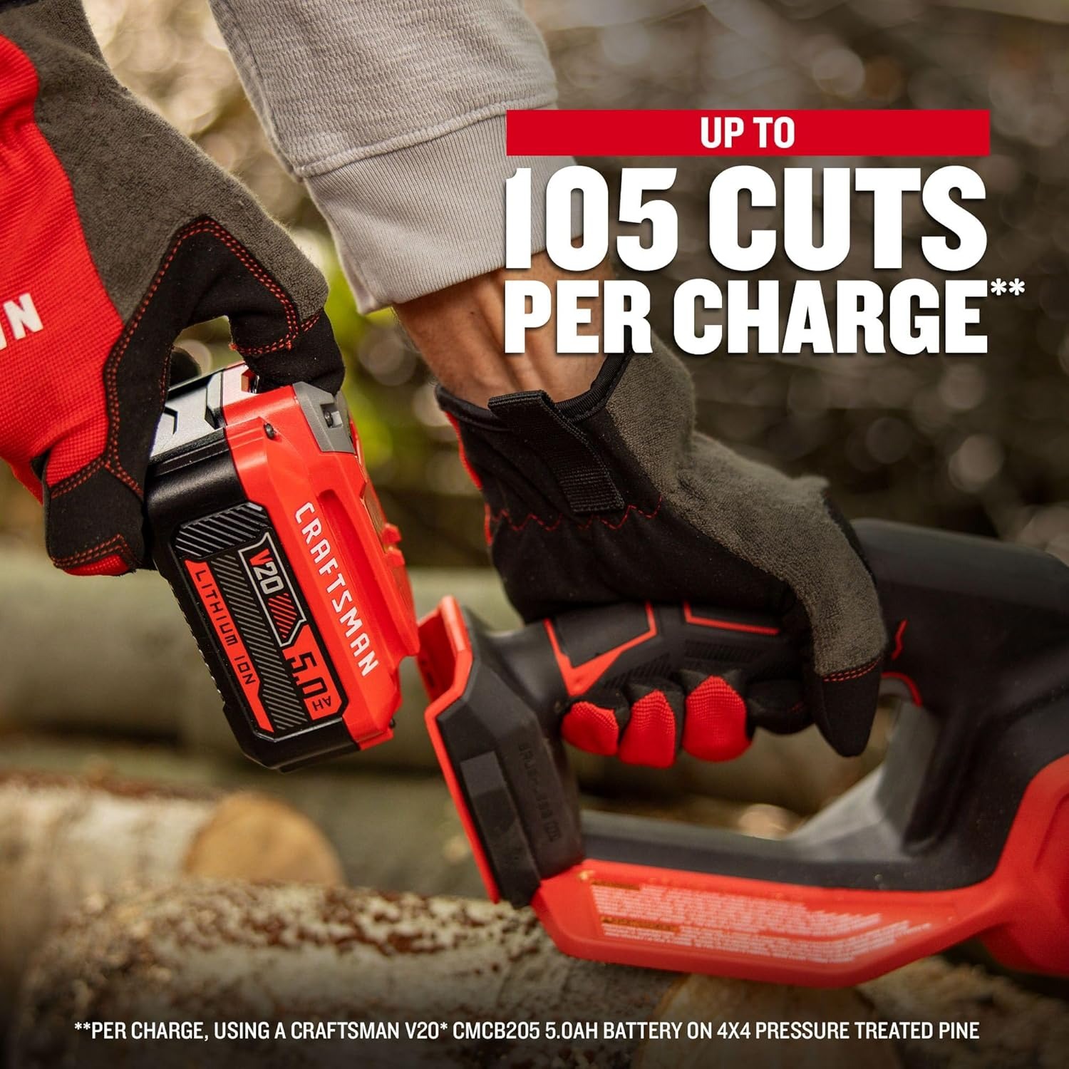 Craftsman V20 BRUSHLESS RP CMCCS630P1 12 in. 20 V Battery Chainsaw Kit (Battery & Charger)
