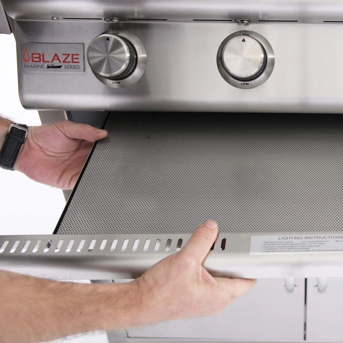 Blaze Drip Tray Flame Guard For Blaze Professional LUX 4-Burner Gas Grills