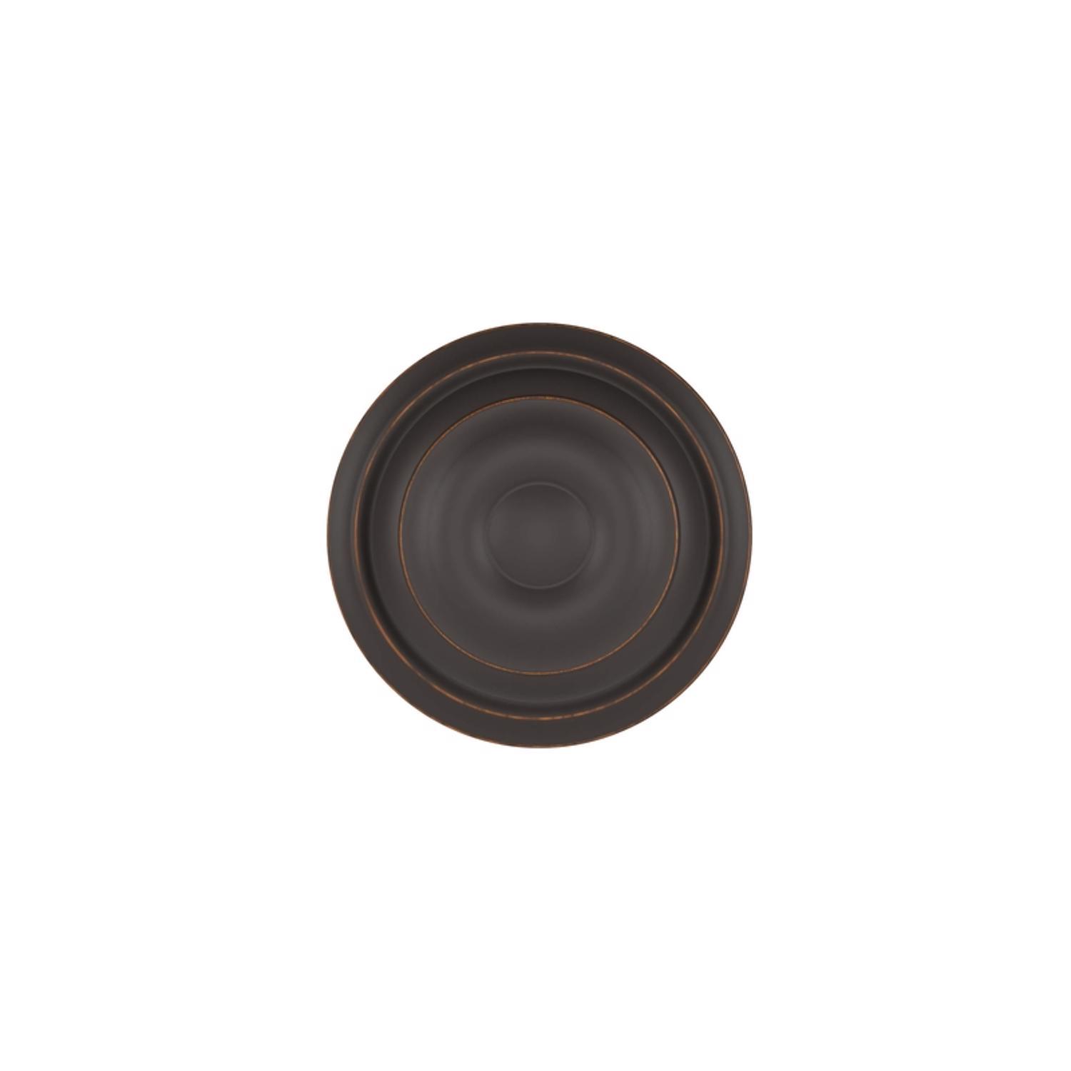 Schlage Georgian Aged Bronze Passage Door Knob 1-3/4 in.