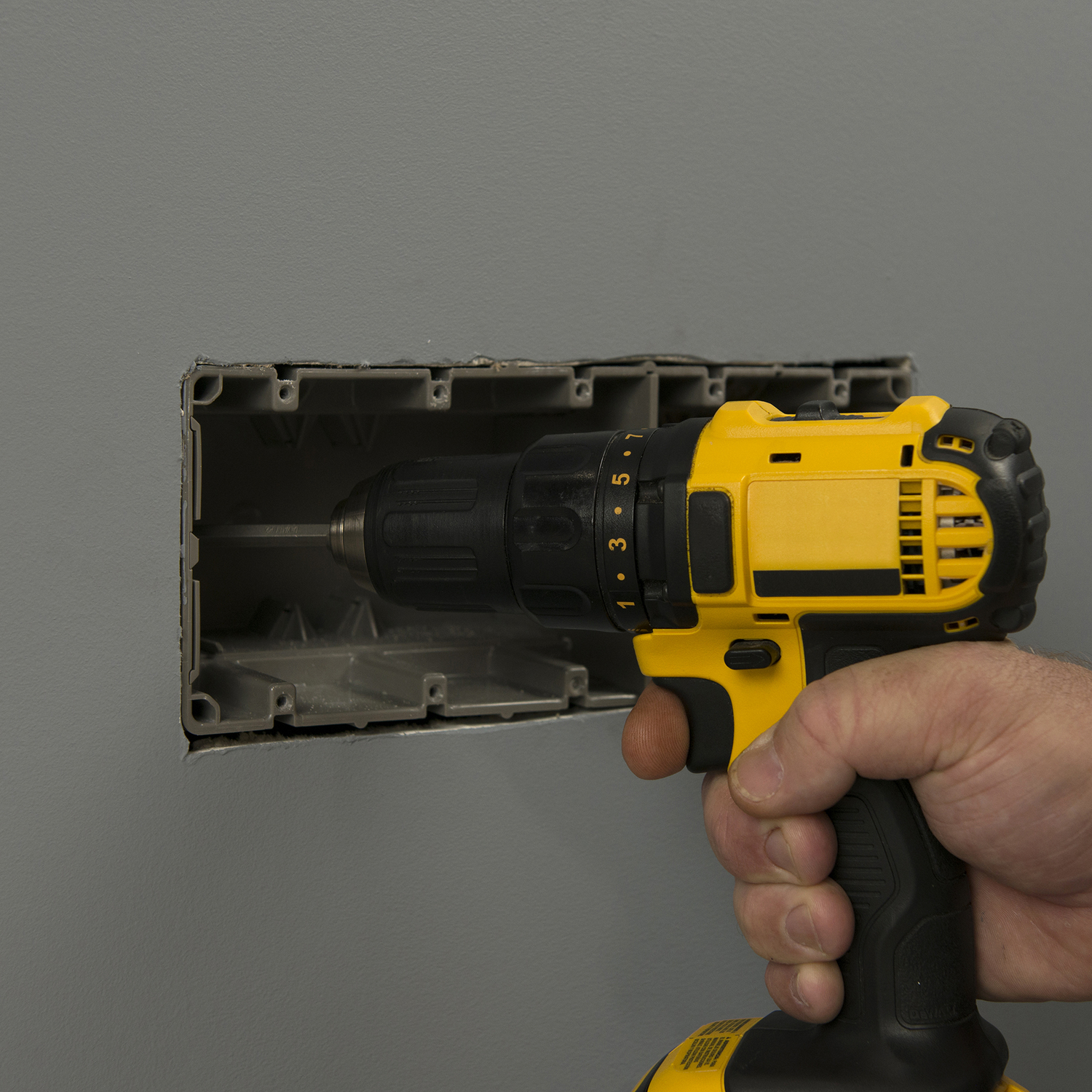 Madison Electric Smart Box Rectangle PVC 5 gang Electrical Box Gray Stine Home + Yard The