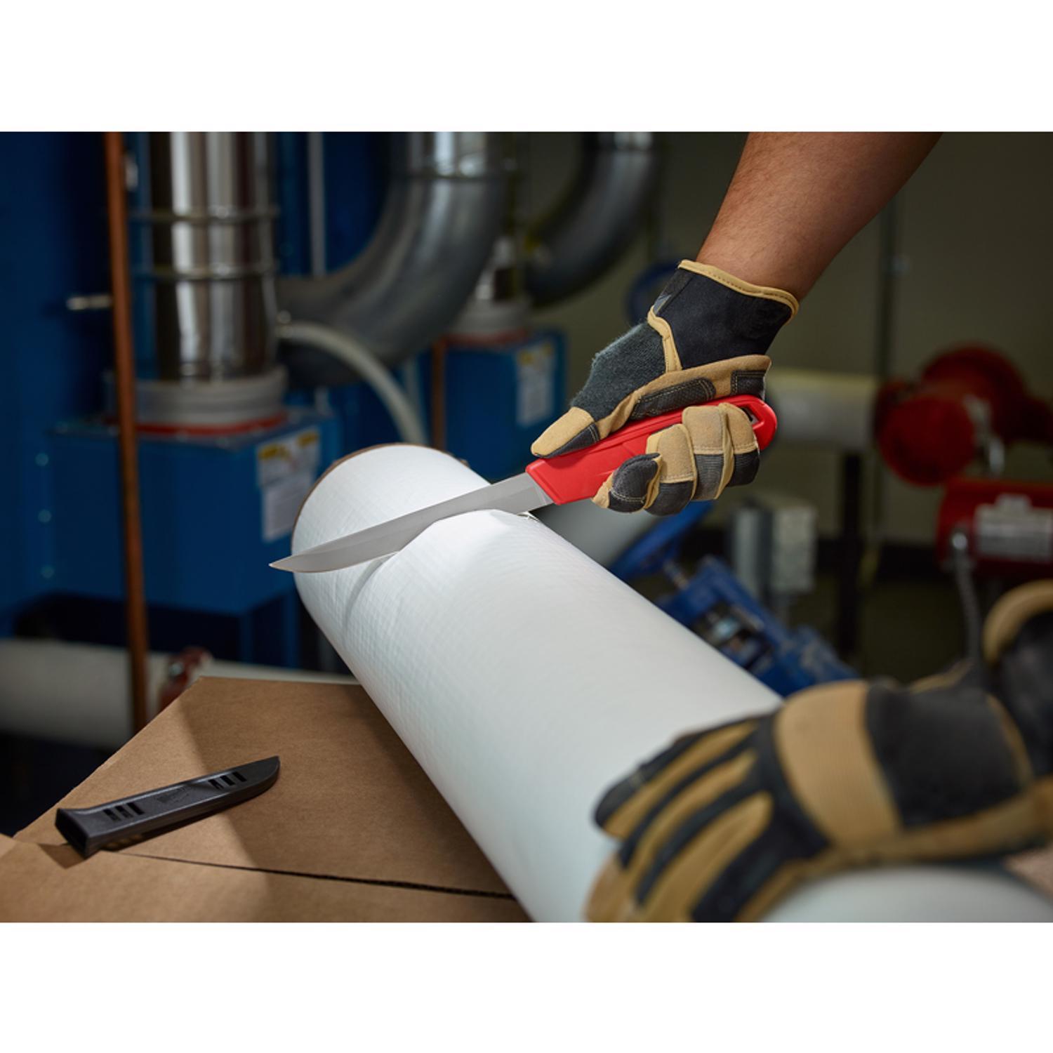 Milwaukee 12 in. Fixed Blade Smooth Insulation Knife Red 1 pk