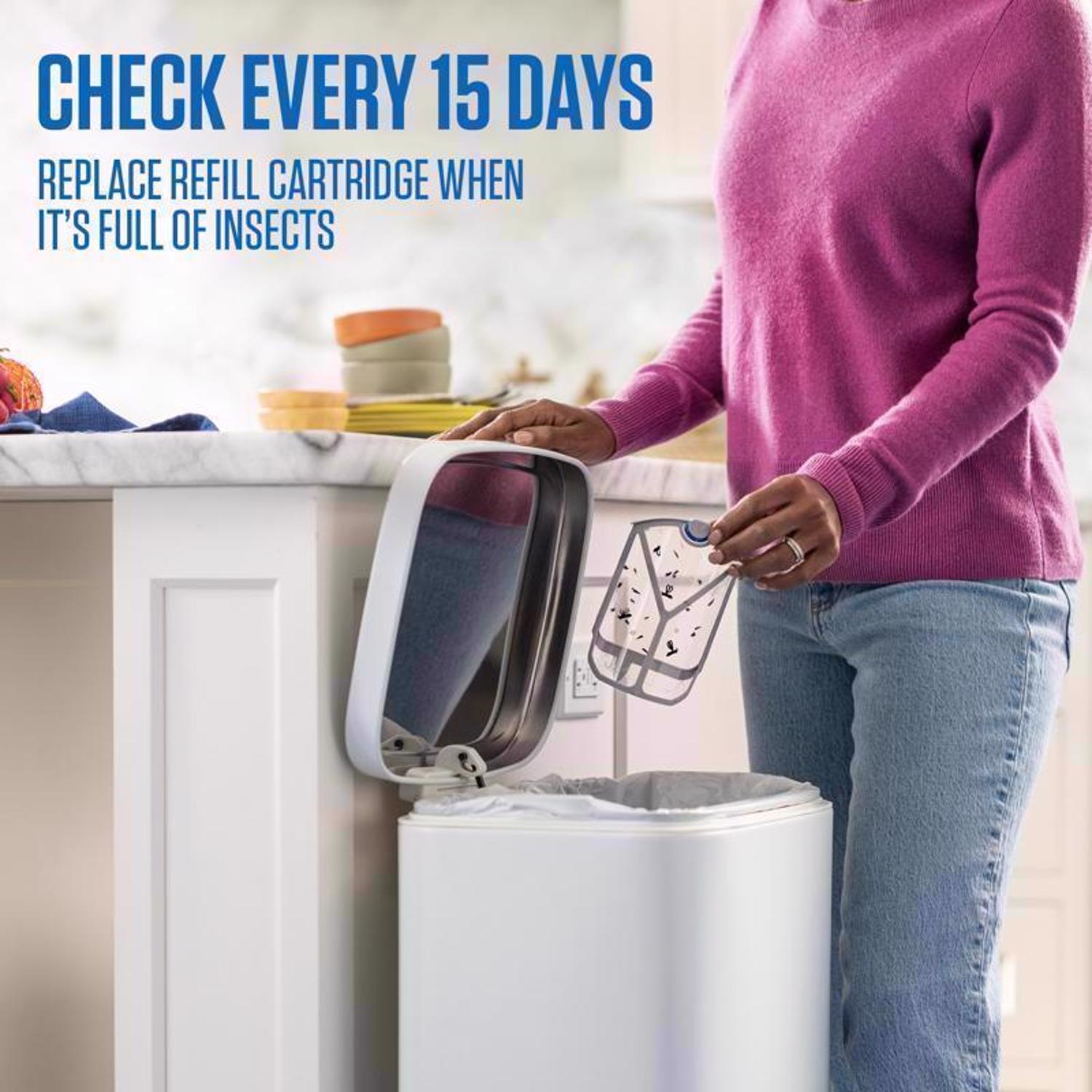 Zevo Refill Kit 4 in. W X 7 in. L Gray/White 2 ct