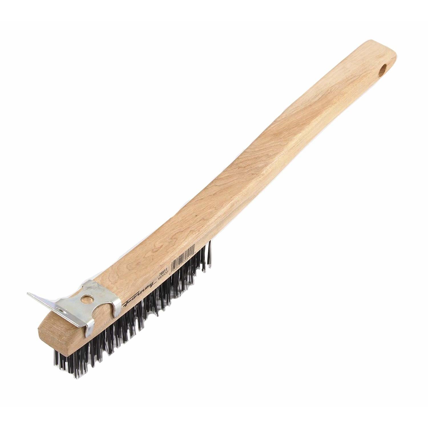 Forney 13-11/16 in. L X 3 in. W Scratch Brush Wood 1 pc