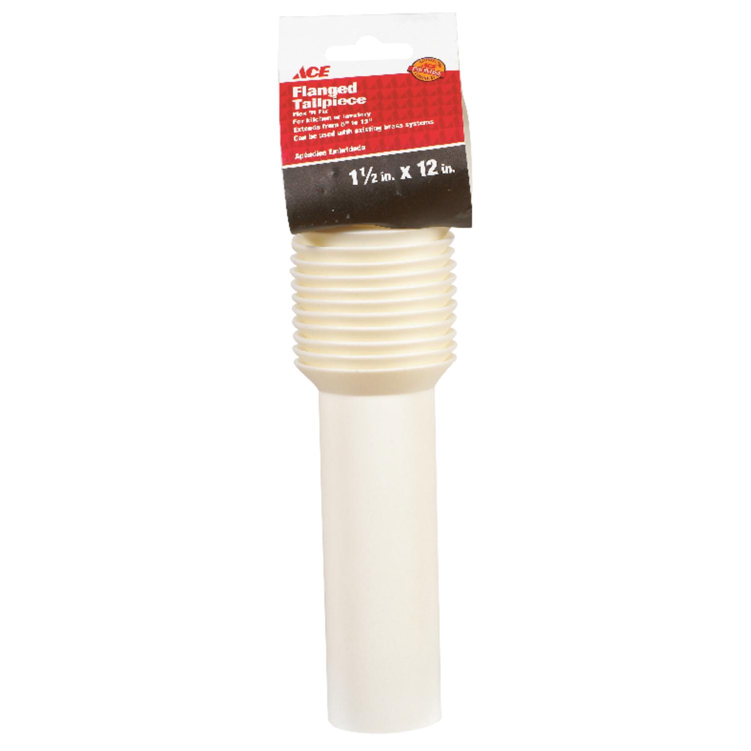 Ace 1-1/2 in. D X 12 in. L Plastic Tailpiece