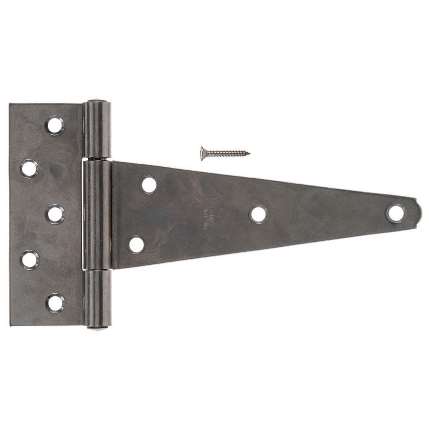 Ace 8 in. L Stainless Steel Heavy Duty T Hinge 1 pk