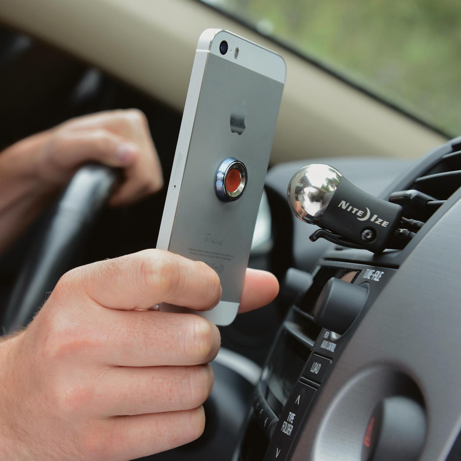 Nite Ize Steelie Black/Silver Cell Phone Car Vent Mount For Universal