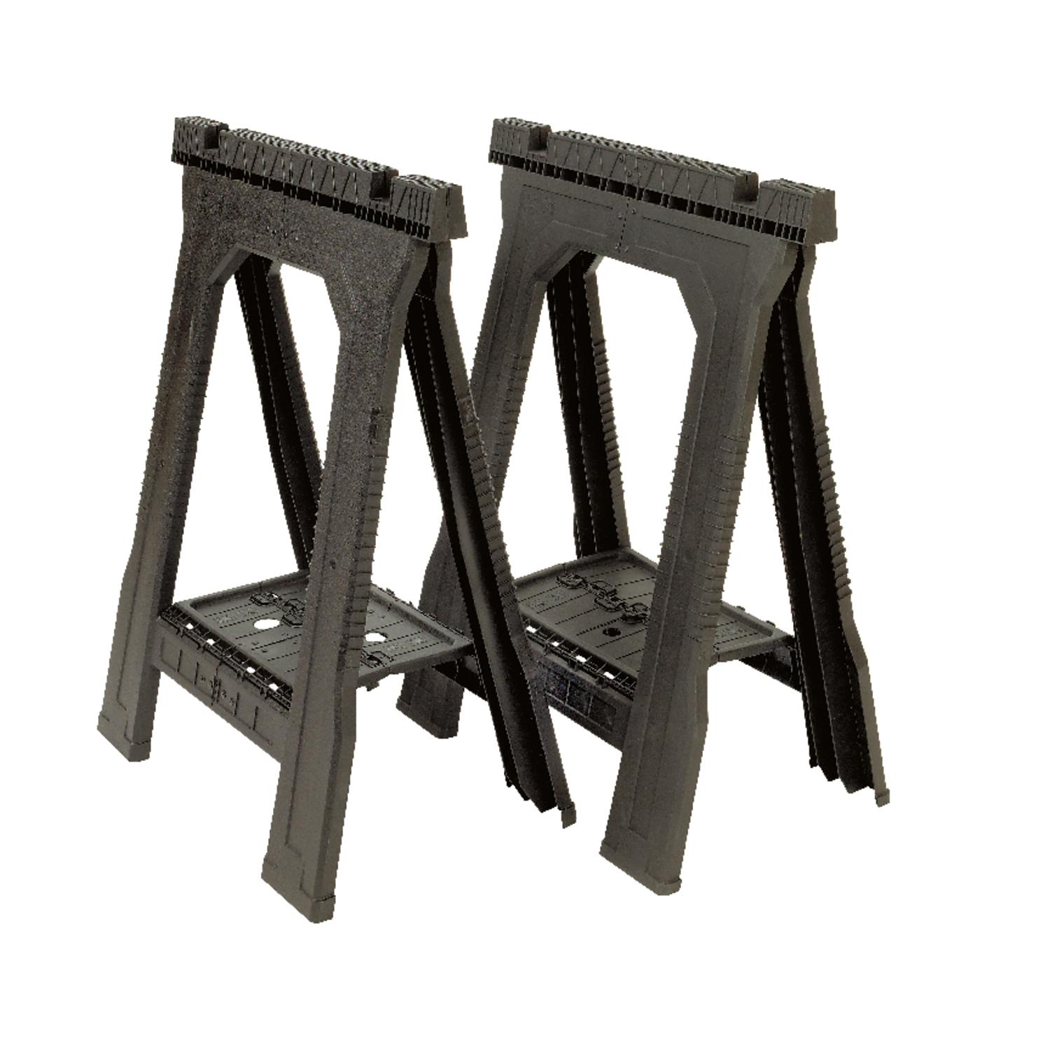 Stanley 32 in. H X 22-1/2 in. W X 5 in. D Folding Sawhorse 800 lb. cap. 2 pc