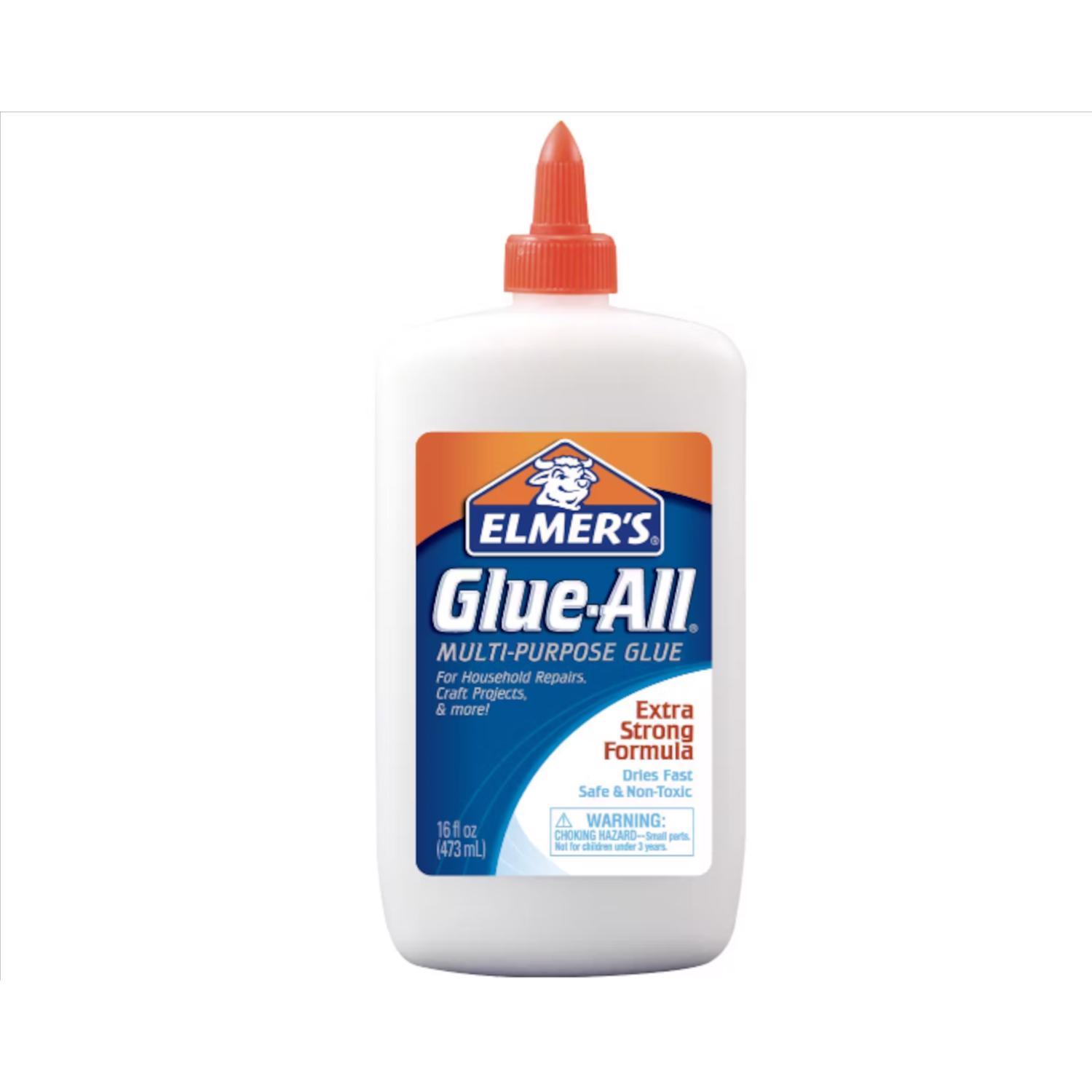 Elmer's Glue-All High Strength Polyvinyl acetate homopolymer Clear All Purpose Adhesive 16 oz