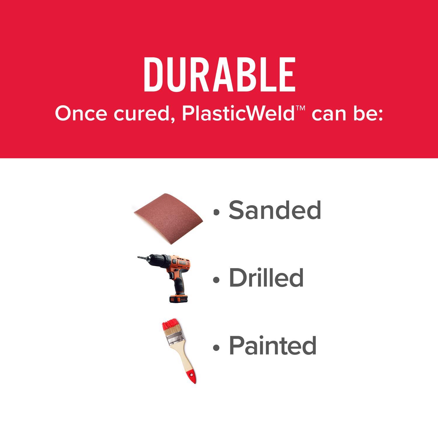 J-B Weld PlasticWeld Super Strength Off-White Epoxy 2 oz