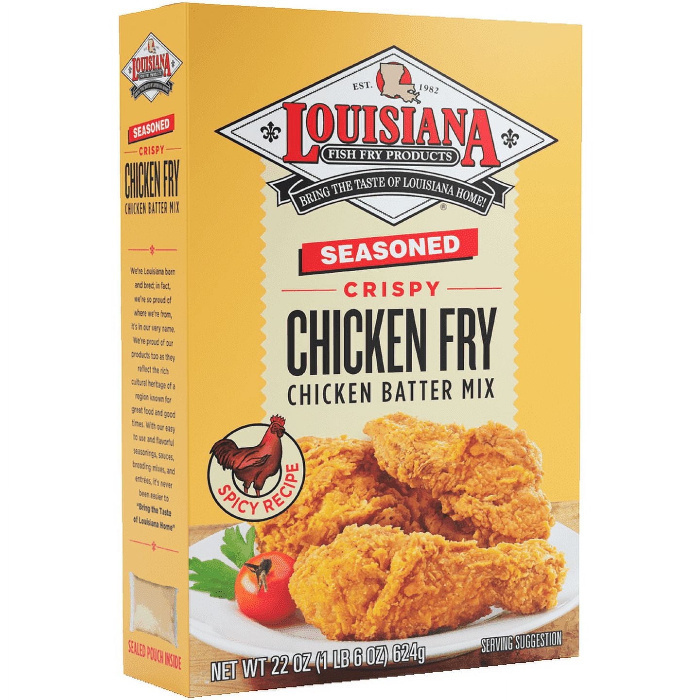Louisiana Fish Fry Products Seasoned Crispy Chicken 22oz