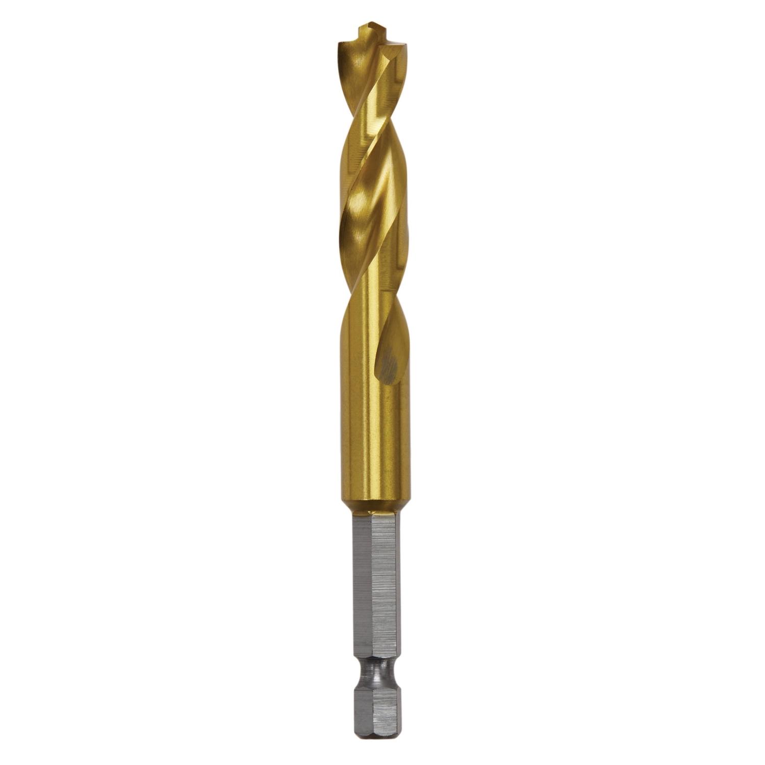 DeWalt Impact Ready 7/16 in. X 4 in. L High Speed Steel Drill Bit Quick-Change Hex Shank 1 pc