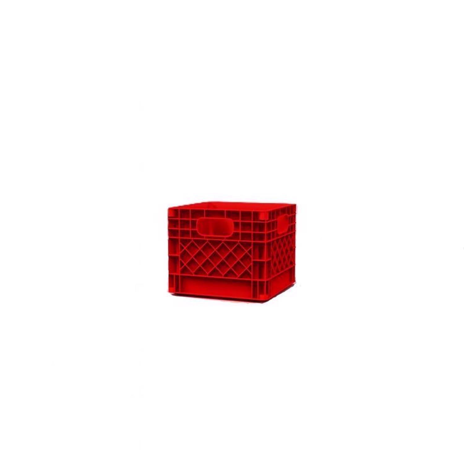 Organize-it Red Miniature Storage Bin 5.5 in. H X 6.5 in. W X 6.5 in. D Stackable